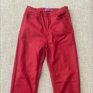 Edikted Women’s Flare Leather Pants - Red